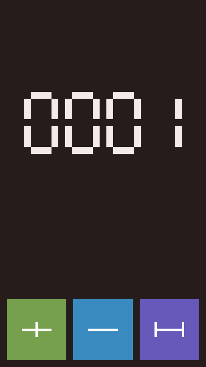 Counter at 0001.